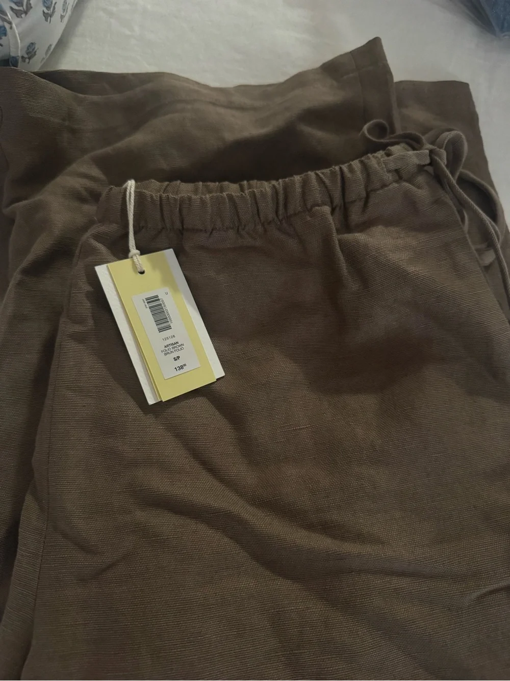 Aritzia Artisan CruiseLinen™ Pants in Taupe